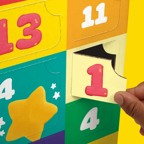 Vista 3 de Calendario de Adviento de Play-Doh para niños, 14 días hasta el cumpleaños, vacaciones, fiesta, regreso a clases, más, actividades sorpresa de arte