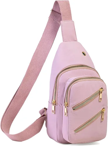 Vista 22 de Banelu Pequeña mochila bandolera bandolera para mujeres y hombres, bolsa de pecho, riñonera cruzada para exteriores, senderismo, viajes, color negro