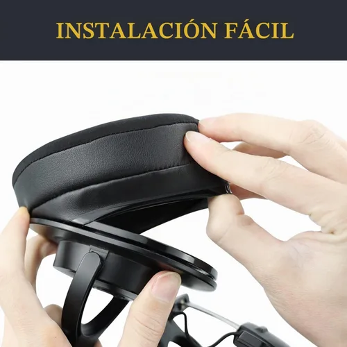 Vista 9 de SOULWIT Almohadillas de gel refrescante para Audio-Technica ATH M50X/M40X, HyperX Cloud/Alpha, SteelSeries Arctis, almohadillas para los oídos
