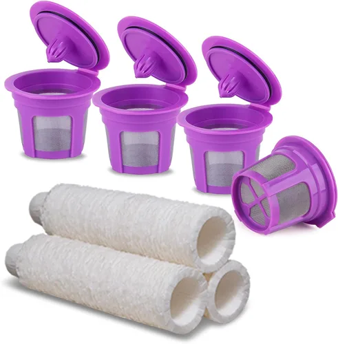 Vista 8 de Haetyly 100 unidades de filtros de papel natural compatibles con Keurig Single Serve 1.0 y 2.0, se ajustan a todas las marcas de cápsulas de café K