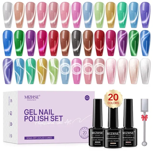 Vista 12 de MIZHSE Juego de esmaltes de uñas de secado rápido, 24 colores para primavera y verano, esmalte de uñas regular, sin gel, secado al aire, rápido