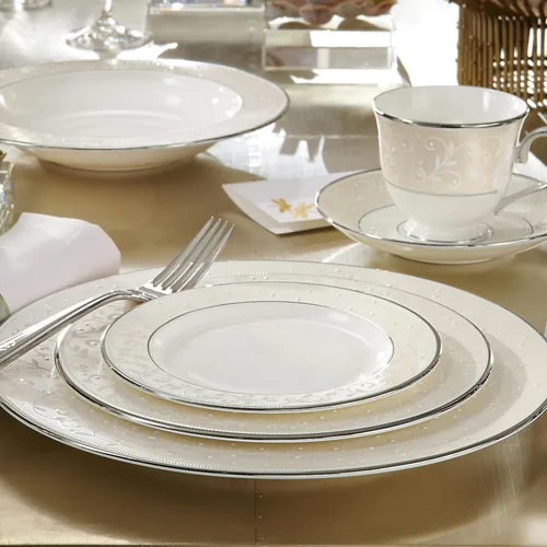 Vista 14 de Lenox Platillo Opal Inocencia, blanco
