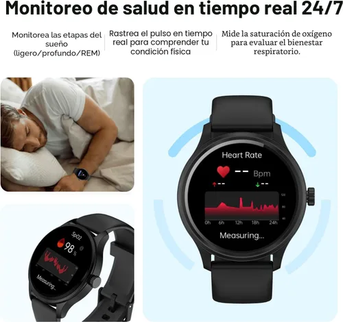 Vista 3 de DIVElink Reloj inteligente, reloj inteligente HD para hombres y mujeres (respuesta/hacer llamadas), reloj de fitness con más de 100 modos