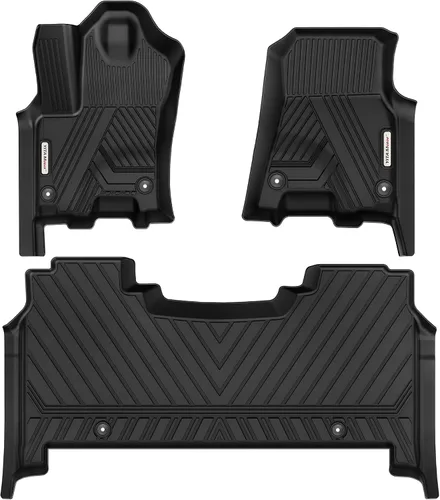 Vista 9 de YITAMOTOR Alfombrillas de Piso Compatibles con Dodge Ram 1500/2500/3500 Crew Cab 2013-2018, Ram 1500 Classic Crew Cab 2019-2024, 1ª y 2ª Fila