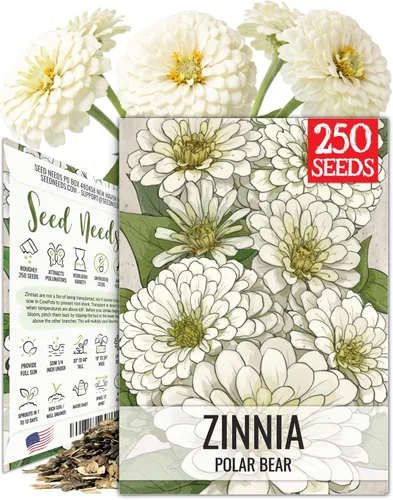 Vista 32 de Seed Needs State Fair - Semillas de zinnia para plantar flores cortadas mixtas, 1 paquete 4-Mezclado