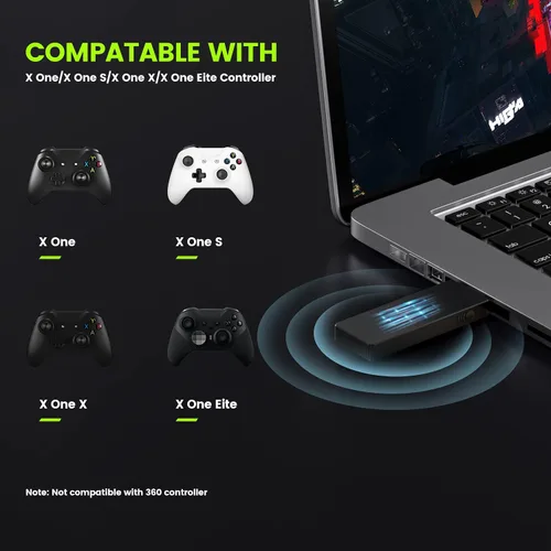 Vista 4 de Cipon Adaptador inalámbrico compatible con Xbox One Controller para Windows 108187