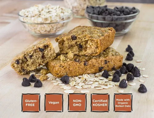 Vista 5 de Bobo's Paquete variado de barras de avena, chispas de chocolate y chispas de chocolate con plátano