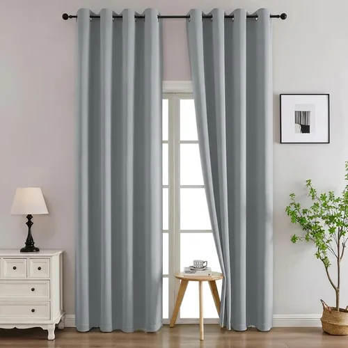 Vista 35 de Simplebrand Juego de 2 paneles de cenefa aguamarina para ventana de cocina de 14 pulgadas de largo, cortinas de oscurecimiento de habitación