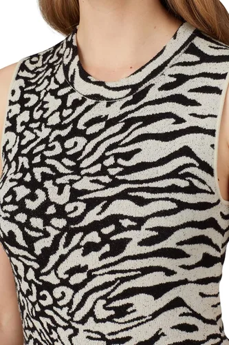 Vista 5 de Proenza Schouler White Label Rent The Runway - Vestido de mezcla de animales preamados