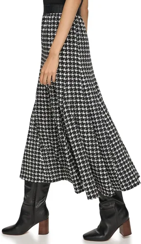 Vista 3 de Karl Lagerfeld Paris Falda de pata de gallo para mujer