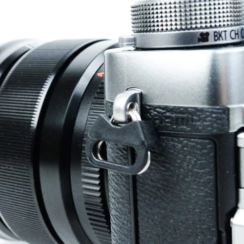 Vista 2 de Foto&Tech 4 piezas de anillo de acero inoxidable para cámara, adaptador de anillo dividido triangular y tapa de ABS, compatible con Fujifilm Lecia