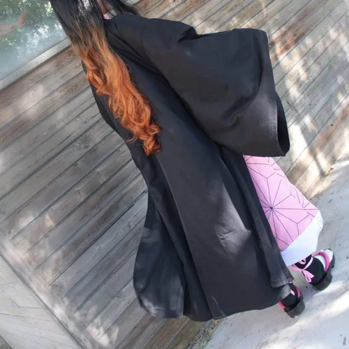 Vista 7 de Nezuko - Disfraz de sirvienta Shinobu Lolita - Conjunto de vestido de sirvienta para Halloween