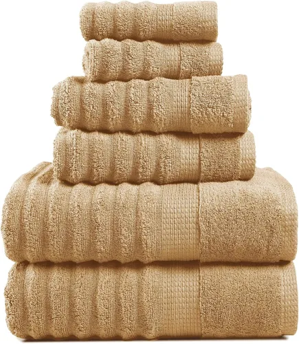 Vista 12 de Lane Linen Juego de toallas de baño de 100% algodón - Producido de manera sostenible, 18 piezas para el baño - 6 toallas de mano, 8 toallitas, 4