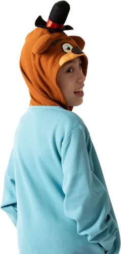 Vista 5 de Five Nights At Freddy's Big Face Freddy Hood - Sudadera con capucha de manga larga para niño