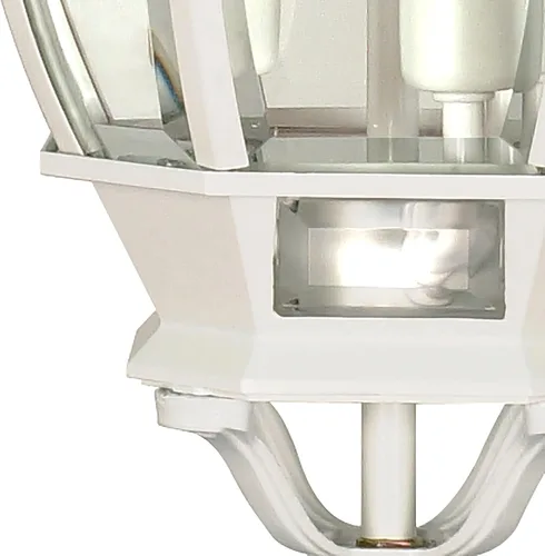 Vista 7 de Nuvo 60/885 Farol de pared con paneles biselados de color claro., 60/894, 60.00watts, 120.00 volts