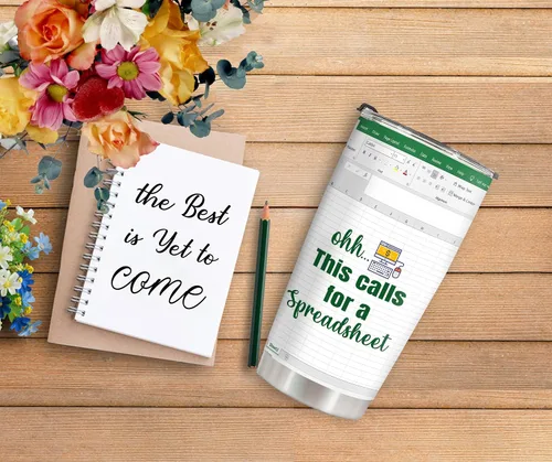 Vista 5 de Regalos para Contadores Hoja de Cálculo, Taza Termo para Regalos de Contadores para Mujeres y Hombres, Ohh Esto Requiere una Hoja de Cálculo
