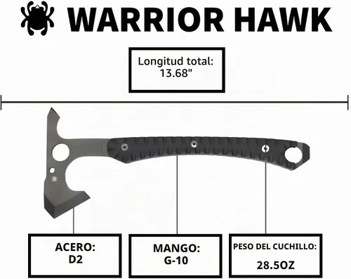 Vista 5 de Spyderco Warrior Hawk Utility Tomahawk