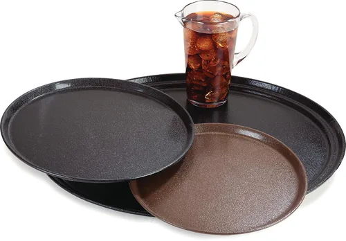 Vista 8 de Carlisle FoodService Products 2500GR2076 Griptite 2 - Bandeja ovalada para servir, 24 x 19 pulgadas, marrón (paquete de 6)