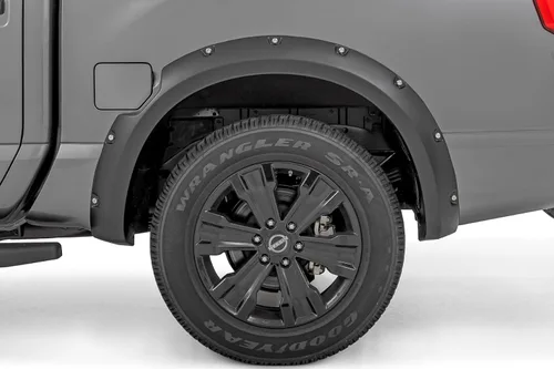 Vista 4 de Rough Country Guardabarros de bolsillo para Nissan Titan 2017-2024 - F-N101705A