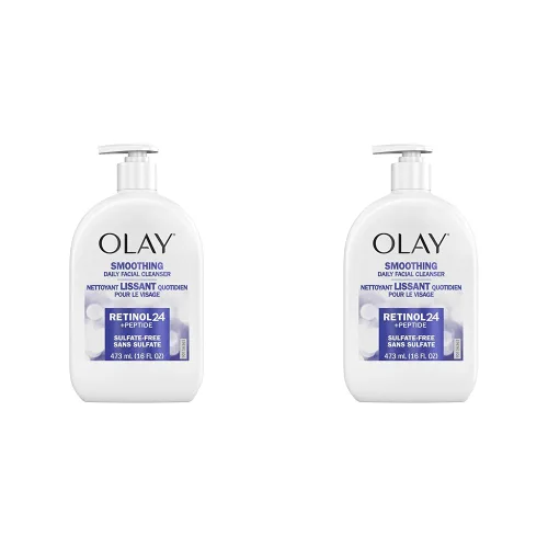 Vista 8 de Olay Lavado facial, limpiador facial diario con retinol, péptidos y glicerina, alisa, nutre la superficie de la piel, hidrata mientras limpia - Sin