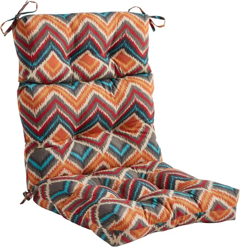 Vista 11 de Greendale Home Fashions Adobe Stripe - Cojín para silla de respaldo alto para exteriores (44 x 22 pulgadas)