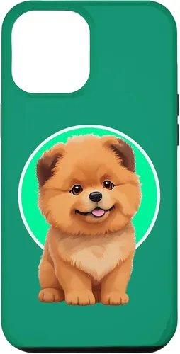 Vista 6 de iPhone 15 Lindo Happy Chow Puppy Dog Cartoon Dog to Fall in Love Case