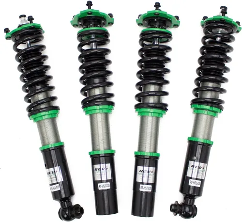 Vista 8 de Rev9 R9-HS2-098 Kit de bajada de suspensiones en espiral Hyper-Street II, amortiguador monotubo con ajuste de rebote de 32 clics, longitud ajustable