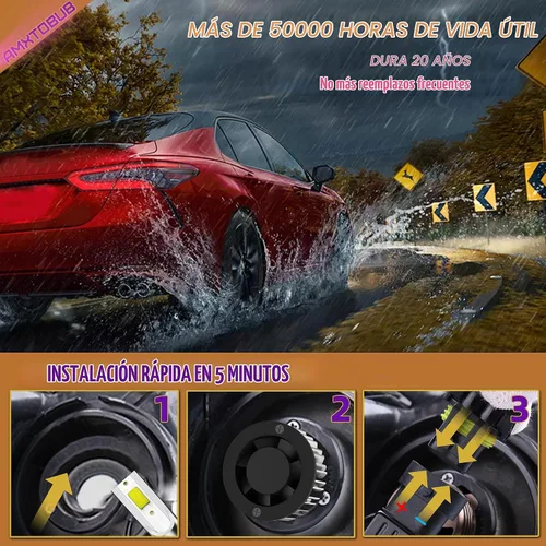 Vista 5 de Compatible con DODGE RAM 1500 2500 3500 2003 2004 2005 Bombilla de luz 9007/hb5 haz alto Luz baja, Paquete de 4