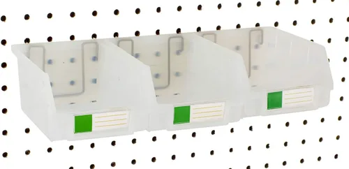 Vista 32 de Papeleras de Pegboard – tamaños 3.5", 5", o 7