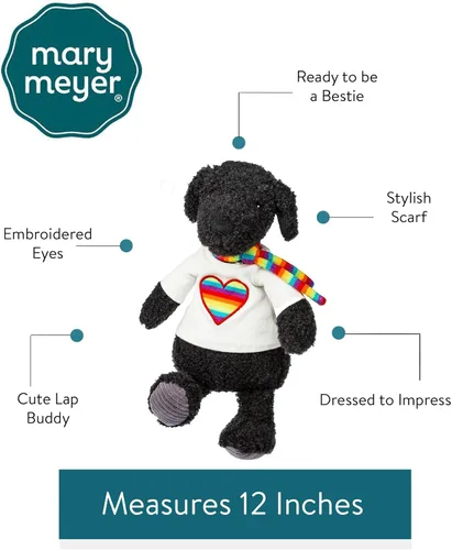 Vista 2 de Mary Meyer Juguete suave de peluche, 12 pulgadas, Asher Tails perro