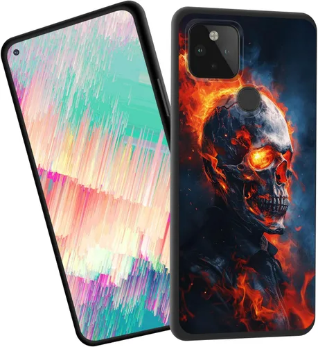 Vista 62 de Funda delgada para Google Pixel 4 XL, funda delgada de silicona de TPU suave a prueba de golpes para Google Pixel 4 XL, cruz negra