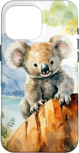Vista 19 de Cute Little Koala Bear in The Wild Case for iPhone 17