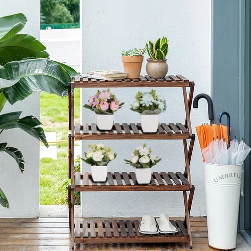 Vista 5 de Yoratee 4 paquetes de plantas falsas pequeñas en maceta con camelia para el hogar, interiores y exteriores, pequeñas decoraciones