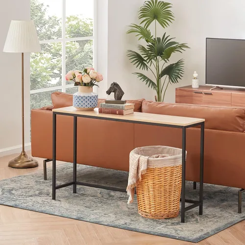 Vista 8 de Lifewit Mesa de consola de 39.4 pulgadas, mesa de sofá estrecha con marco