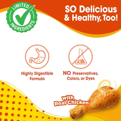 Vista 7 de Nylabone Nubz - Golosinas masticables naturales para perros pequeños, huesos masticables para perros de larga duración, hechos en los Estados