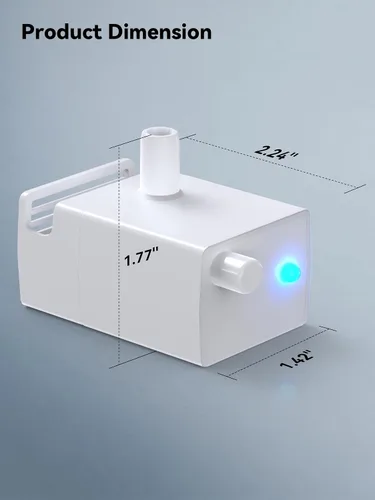 Vista 6 de Fuente de agua inteligente para gatos de 118 oz/3.5 L con control de aplicación, fuente de agua para gatos con boquilla de gatito, fuente de agua