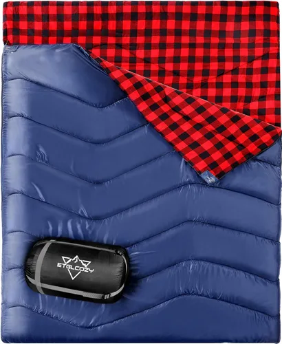 Vista 12 de XL Queen Size Double Sleeping Bag for 2 Adults Camping