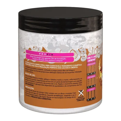 Vista 2 de Salon Line - Linha #ToDeCacho - Gelatina Linhaca Definicao e Brilho 550 Gr