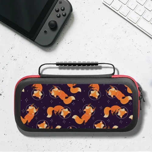 Vista 5 de Fox in Space Switch - Funda protectora de viaje compatible con Nintendo Switch