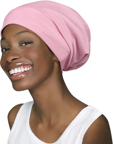 Vista 10 de FocusCare - Gorro de satén para dormir, para mujer, regalos para mujeres con cabello rizado o con frizz Verde militar