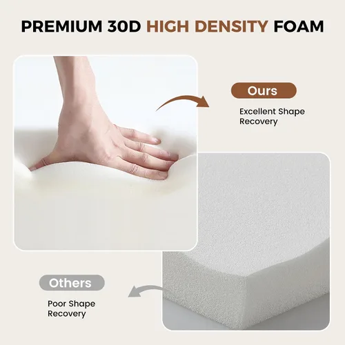 Vista 5 de Sofá modular curvado de 112 pulgadas, sofás de gran tamaño para sala de estar, moderno sofá modular sin hueso con asiento profundo, sofá de espuma