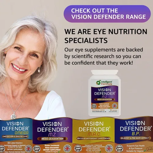 Vista 7 de Vision Defender MZ Meso-zeaxantina 10mg Suplemento vegano para ojos