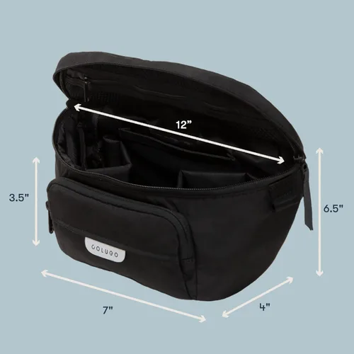 Vista 7 de Colugo Organizador de cochecito On-The-Go con cremallera, organizador con soporte para tazas, accesorios de cochecito para padres especialmente