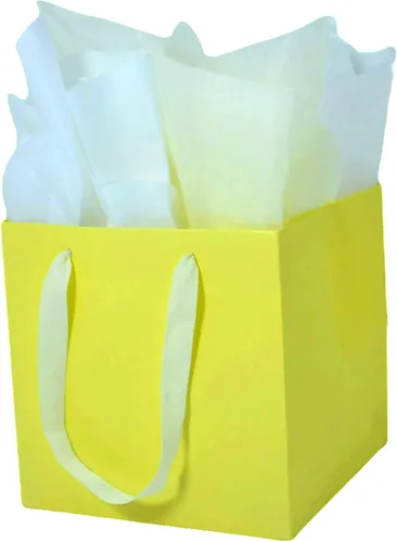 Vista 10 de JUNESHE Bolsas de regalo cuadradas pequeñas con papel de seda, color negro, paquete de 2, 5.9 pulgadas Bolsas de papel con asas para cumpleaños