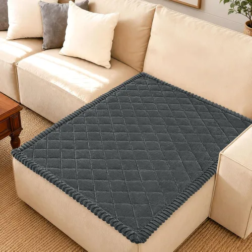 Vista 39 de Smiry Couch Cover for Dogs, Non Slip Washable Pet Sofa Protector for Large Dogs, Cats, Fuzzy Plush Sofa Covers Backrest & Armrest, Against Fur, Dirt