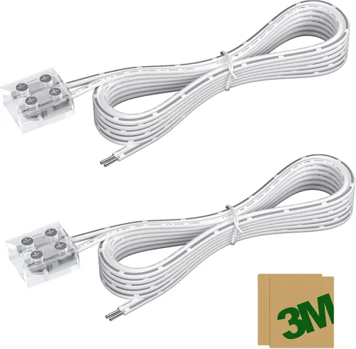 Vista 8 de EMITEVER - Paquete de 2 conectores de tira LED, extensión sin soldadura de 2 pines para luz de 0.315 in works with 5V/12V/24V LED strip