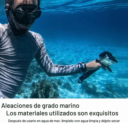 Vista 8 de GEPULY Agarre de mano bajo el agua para GoPro/DJI/Insta360/AKASO Negro