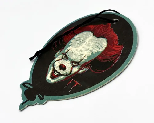 Vista 5 de Elektroplate Ambientadores automotrices con licencia oficial de IT Pennywise para vehículos Aroma enfriador de medianoche (paquete de 6)