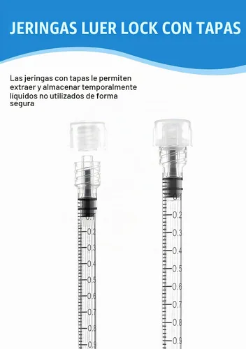 Vista 6 de Luer Lock Jeringa 0.0 fl oz - Jeringas desechables estériles paquete de 30