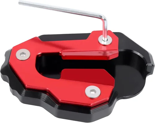 Vista 5 de Worldmotop - Almohadilla de repuesto para soporte lateral de motocicleta HONDA Goldwing 1800 GL 1800 F6B GL1800 2020 2021 2022 (negro 2)